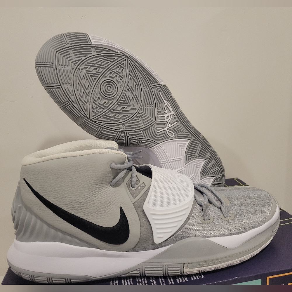 Nike Kyrie 6 TB Basketball Shoes Mens Size 18 Wolf Grey Round Toe CW4142-003